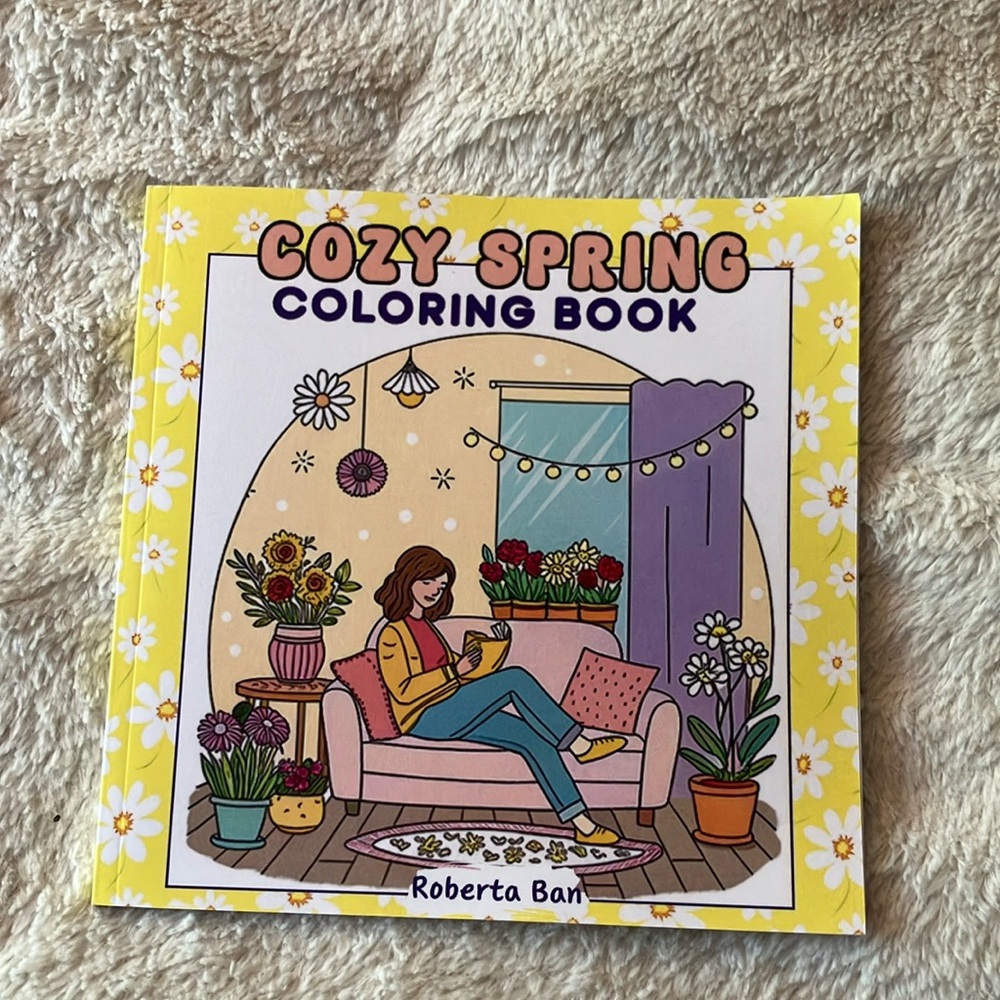 Cozy Spring Coloring Book